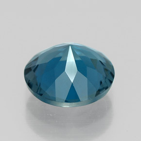 Topázio azul natural 2,04ct, corte redondo, VVS