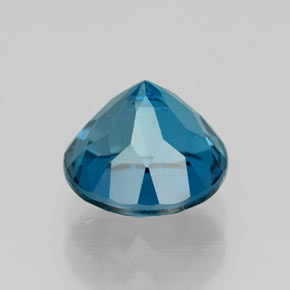 Topázio azul natural 1,84ct, corte redondo, VS