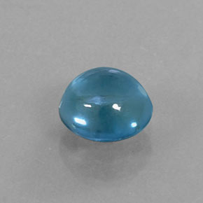 Topázio azul natural 1,49ct, corte redondo, transparente
