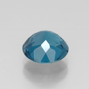Topázio azul natural 2,08ct, corte redondo, VVS