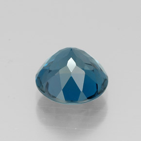 Topázio azul natural 2,25ct, corte redondo, VVS-VS