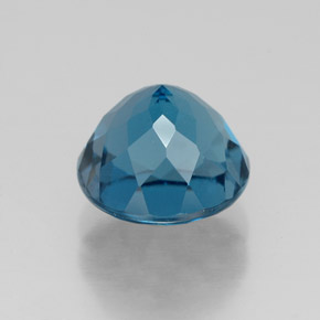 Topázio azul natural 2,99ct, corte redondo, VVS-VS
