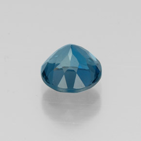 Topázio azul natural 1,47ct, corte redondo, VVS-VS