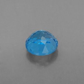Topázio azul natural 1,83ct, corte redondo, VS