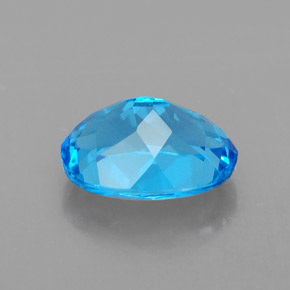 Topázio azul natural 2,51ct, corte oval, VVS
