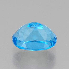 Topázio azul natural 1,95ct, corte oval, VVS