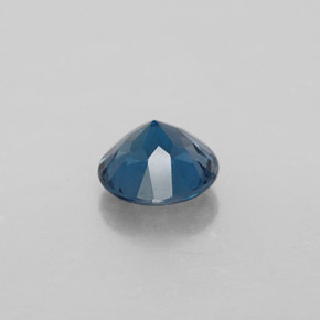 Topázio azul natural 1,45ct, corte redondo, VVS-VS