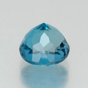 Topázio azul natural 2,12ct, corte redondo, VS-SI