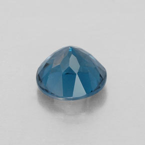 Topázio azul natural 1,82ct, corte redondo, VVS