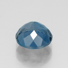 Topázio azul natural 2,62ct, corte redondo, VVS