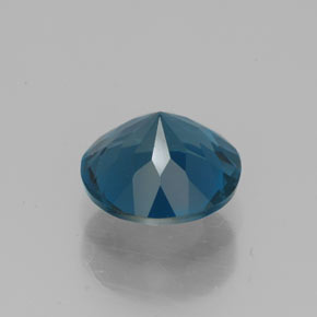 Topázio azul natural 2,32ct, corte redondo, VVS