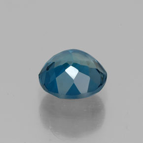 Topázio azul natural 1,71ct, corte redondo, VVS