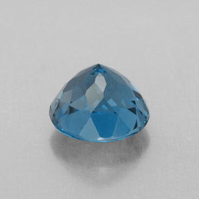 Topázio azul natural 2,60ct, corte redondo, VVS-VS