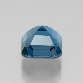 Topázio azul natural 2,58ct, corte esmeralda, VVS