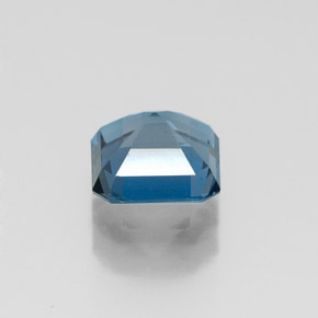 Topázio azul natural 1,27ct, corte esmeralda, VVS