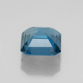 Topázio azul natural 2,44ct, corte esmeralda, VS