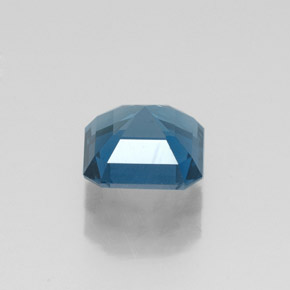 Topázio azul natural 1,31ct, corte esmeralda, VS