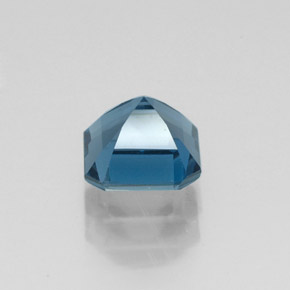 Topázio azul natural 1,30ct, corte esmeralda, VVS-VS