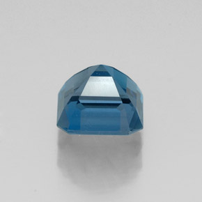Topázio azul natural 1,58ct, corte esmeralda, VVS-VS