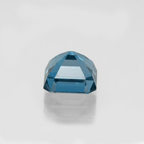 Topázio azul natural 1,65ct, corte esmeralda, VVS