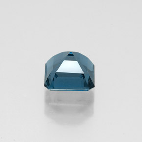Topázio azul natural 1,44ct, corte esmeralda, VVS