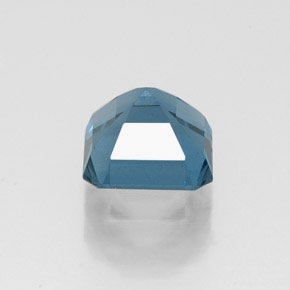 Topázio azul natural 1,47ct, corte esmeralda, VVS