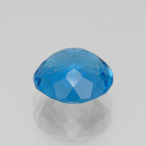 Topázio azul natural 2,35ct, corte redondo, VVS-VS