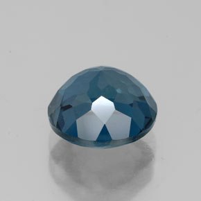 Topázio azul natural 2,61ct, corte redondo, VS