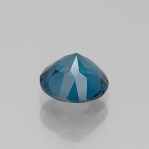 Topázio azul natural 1,46ct, corte redondo, VVS-VS