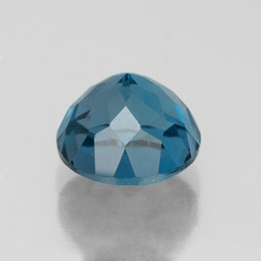 Topázio azul natural 2,92ct, corte redondo, VVS