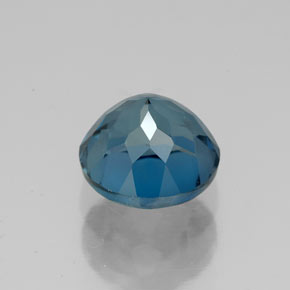 Topázio azul natural 3,00ct, corte redondo, VVS
