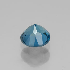Topázio azul natural 1,85ct, corte redondo, VVS