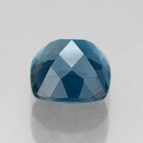 Topázio azul natural 3,12ct, almofada cortada, VVS