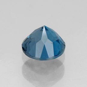 Topázio azul natural 1,80ct, corte redondo, VVS