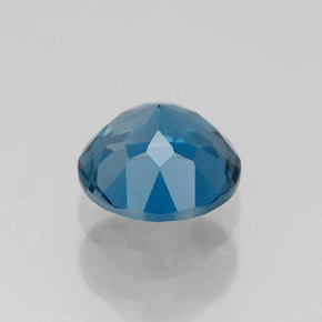 Topázio azul natural 1,79ct, corte redondo, VVS