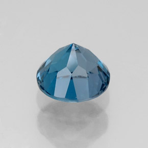 Topázio azul natural 1,83ct, corte redondo, VS