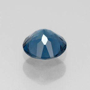 Topázio azul natural 1,39ct, corte redondo, VS