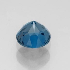 Topázio azul natural 1,82ct, corte redondo, VVS