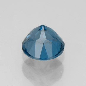 Topázio azul natural 1,89ct, corte redondo, VVS
