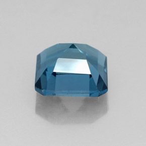 Topázio azul natural 2,20ct, corte esmeralda, VVS