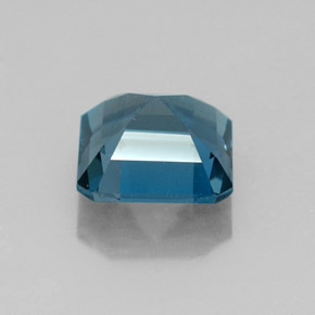 Topázio azul natural 2,06ct, corte esmeralda, VS