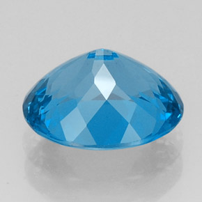Topázio azul natural 11,16ct, corte oval, VS