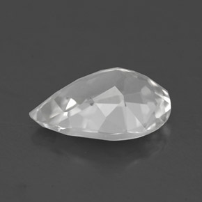 Topázio branco natural 3,36ct, formato de pêra, VVS