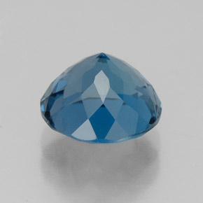 Topázio azul natural 2,63ct, corte redondo, VVS