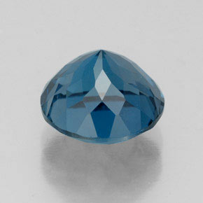 Topázio azul natural 2,85ct, corte redondo, VVS-VS