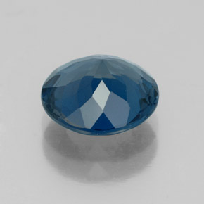 Topázio azul natural 2,53ct, corte redondo, VS