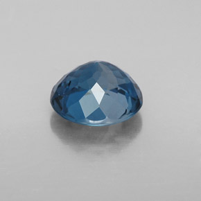 Topázio azul natural 2,48ct, corte redondo, VVS-VS