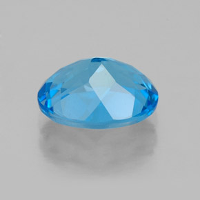 Topázio azul natural 2,26ct, corte oval, VS
