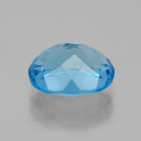 Topázio azul natural 2,64ct, corte oval, VS