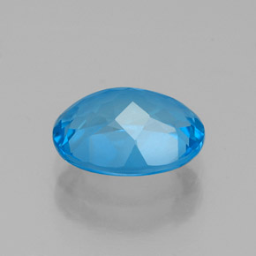 Topázio azul natural 2,17ct, corte oval, VVS